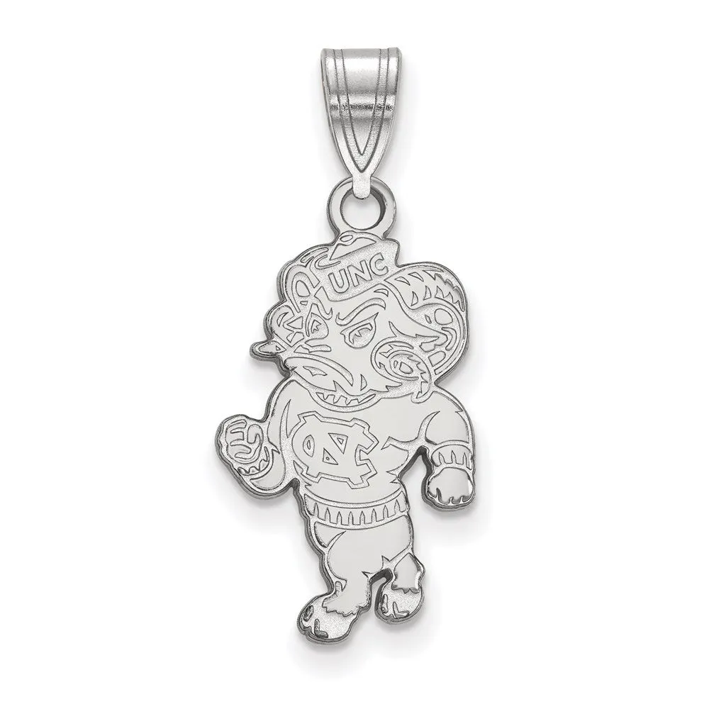 10K White Gold University of North Carolina Large Pendant