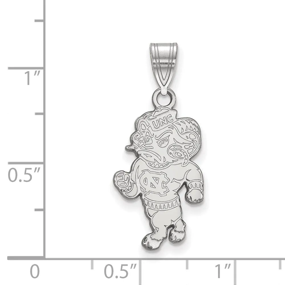 10K White Gold University of North Carolina Large Pendant