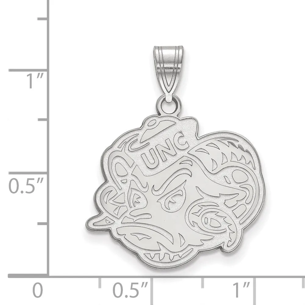 10K White Gold University of North Carolina Large Pendant