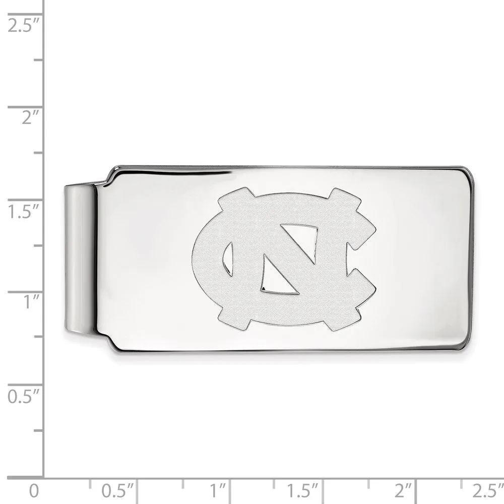 10K White Gold University of North Carolina Money Clip