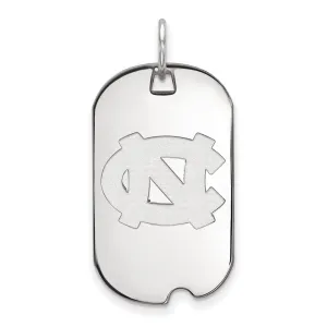 10K White Gold University of North Carolina Small Dog Tag