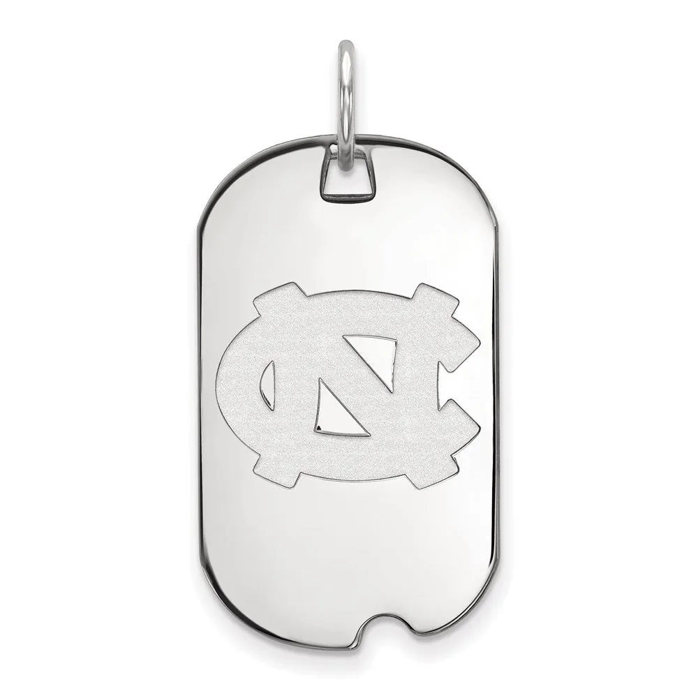 10K White Gold University of North Carolina Small Dog Tag