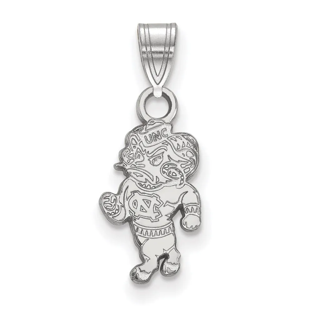 10K White Gold University of North Carolina Small Pendant