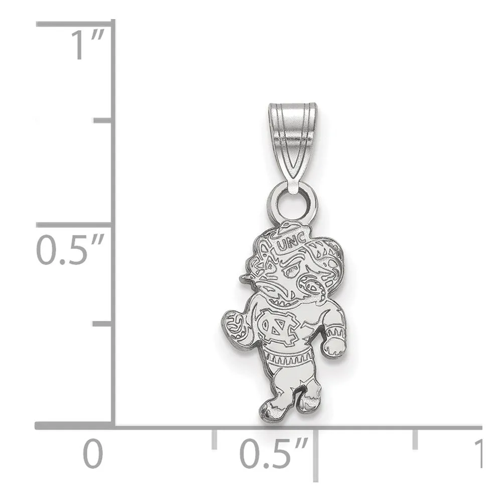 10K White Gold University of North Carolina Small Pendant