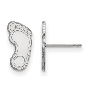 10K White Gold University of North Carolina Small Post Earrings