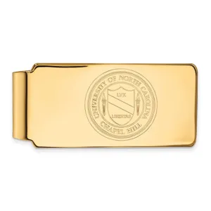 10K Yellow Gold University of North Carolina Money Clip Crest