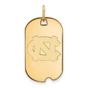 10K Yellow Gold University of North Carolina Small Dog Tag