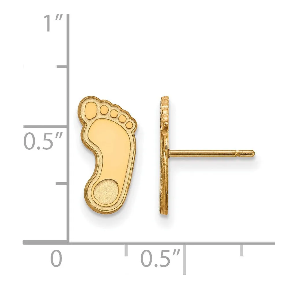 10K Yellow Gold University of North Carolina Small Post Earrings