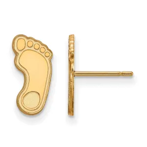 10K Yellow Gold University of North Carolina Small Post Earrings