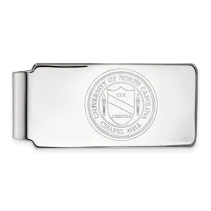 14K White Gold University of North Carolina Money Clip Crest
