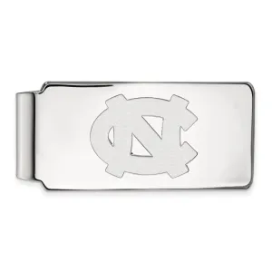 14K White Gold University of North Carolina Money Clip