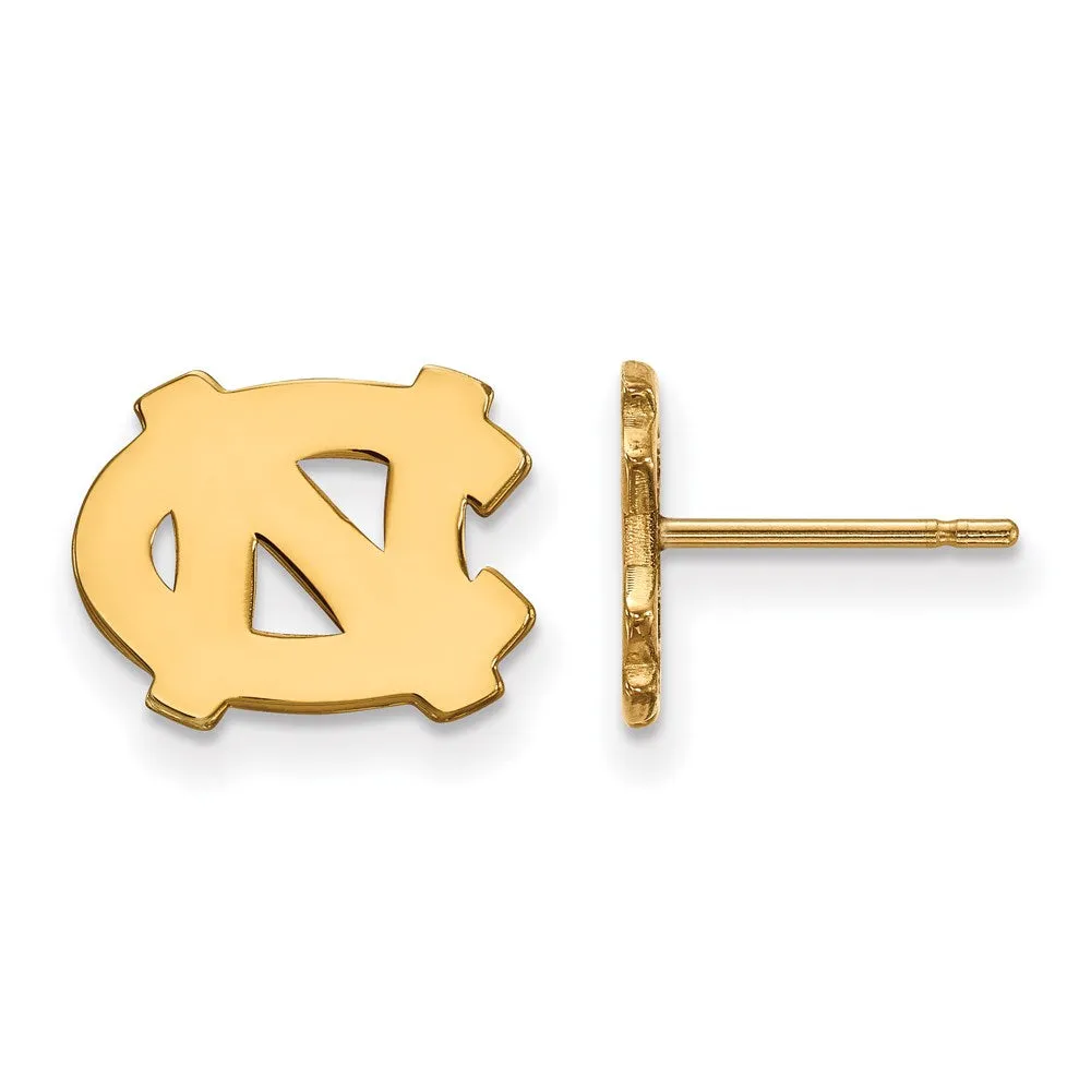 14K Yellow Gold University of North Carolina XS Post Earrings