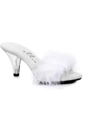 3  Heel Maribou Slipper.