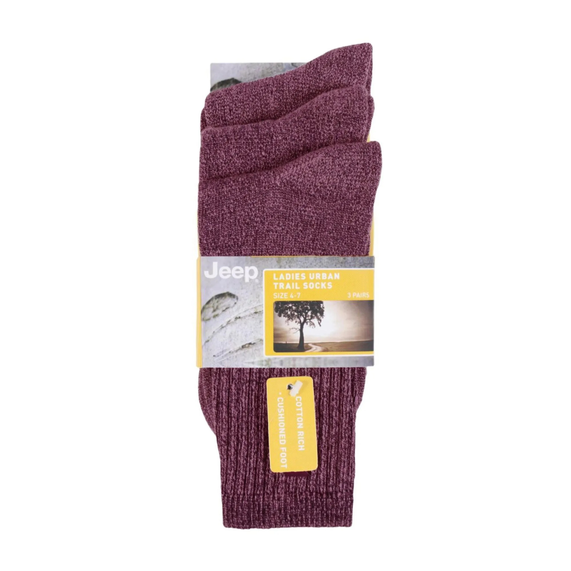 3 Pack Ladies Vintage Crew Length Boot Socks | Crew Cotton Retro Sports Socks