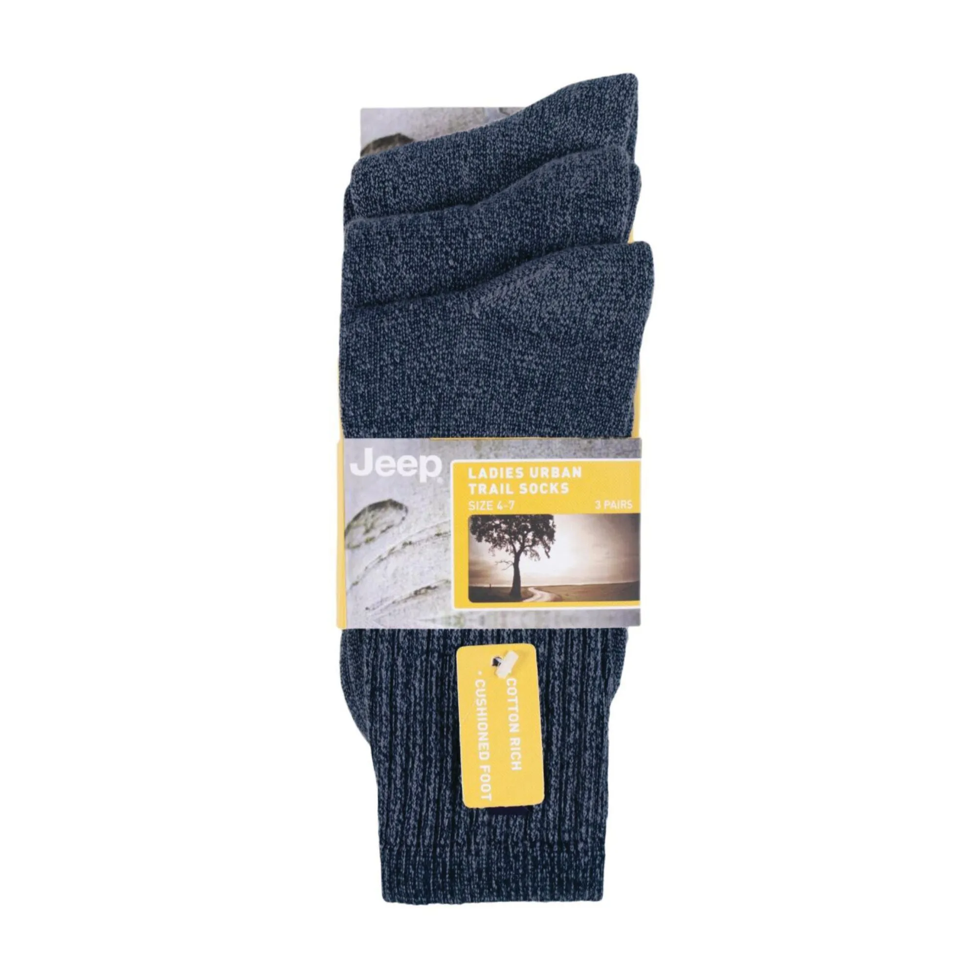 3 Pack Ladies Vintage Crew Length Boot Socks | Crew Cotton Retro Sports Socks