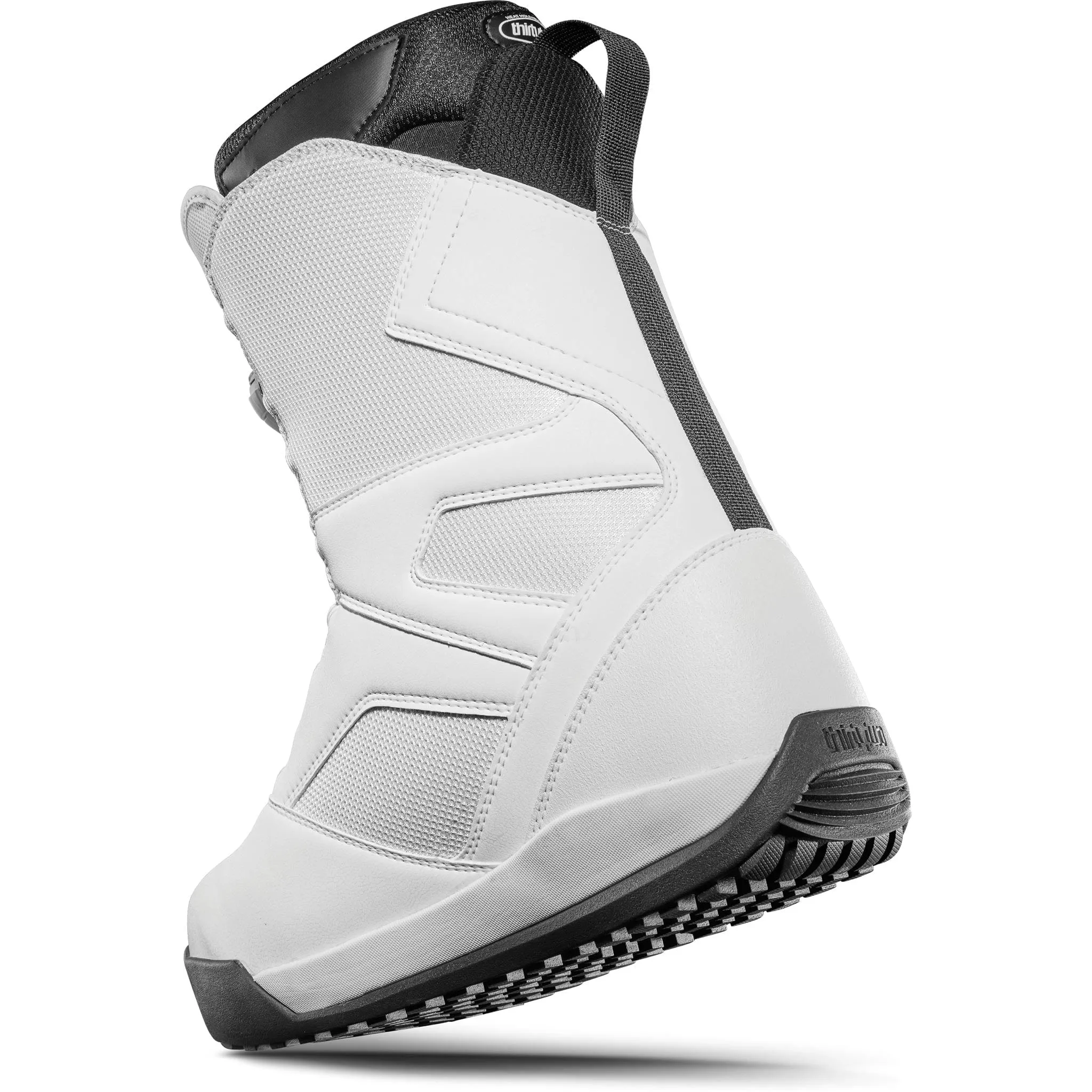 32 STW Double Boa Snowboard Boot White Black 2025