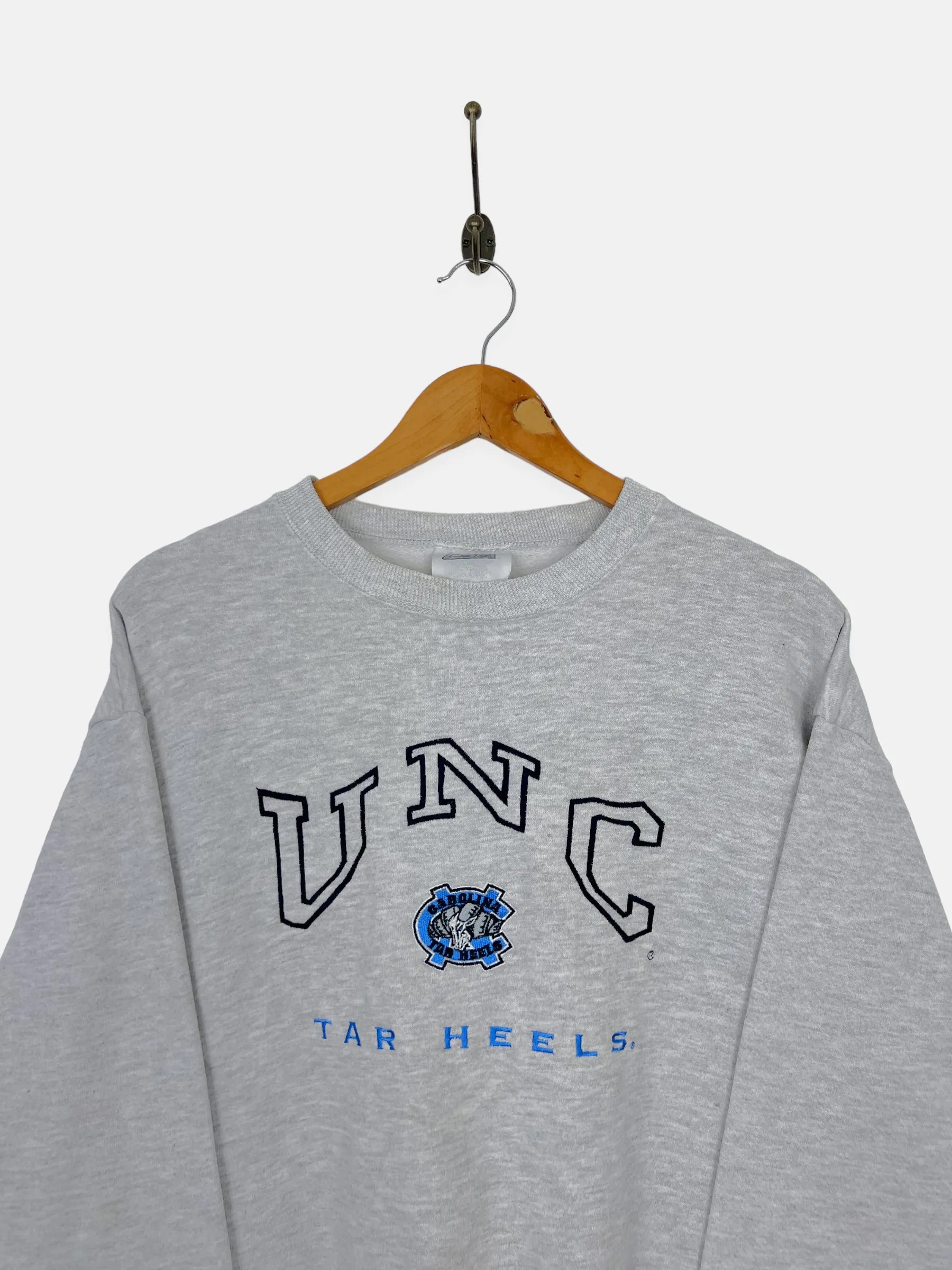 90's UNC Tar Heels USA Made Embroidered Vintage Sweatshirt Size 12