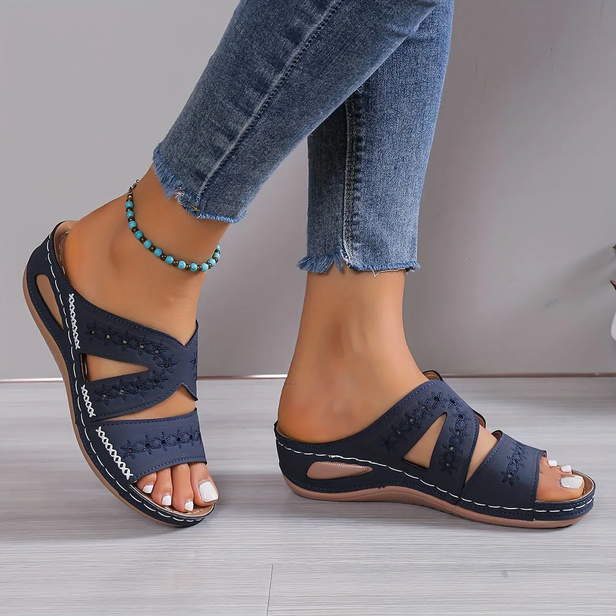Abigail™ | Comfortable Open-toe Slip-ons