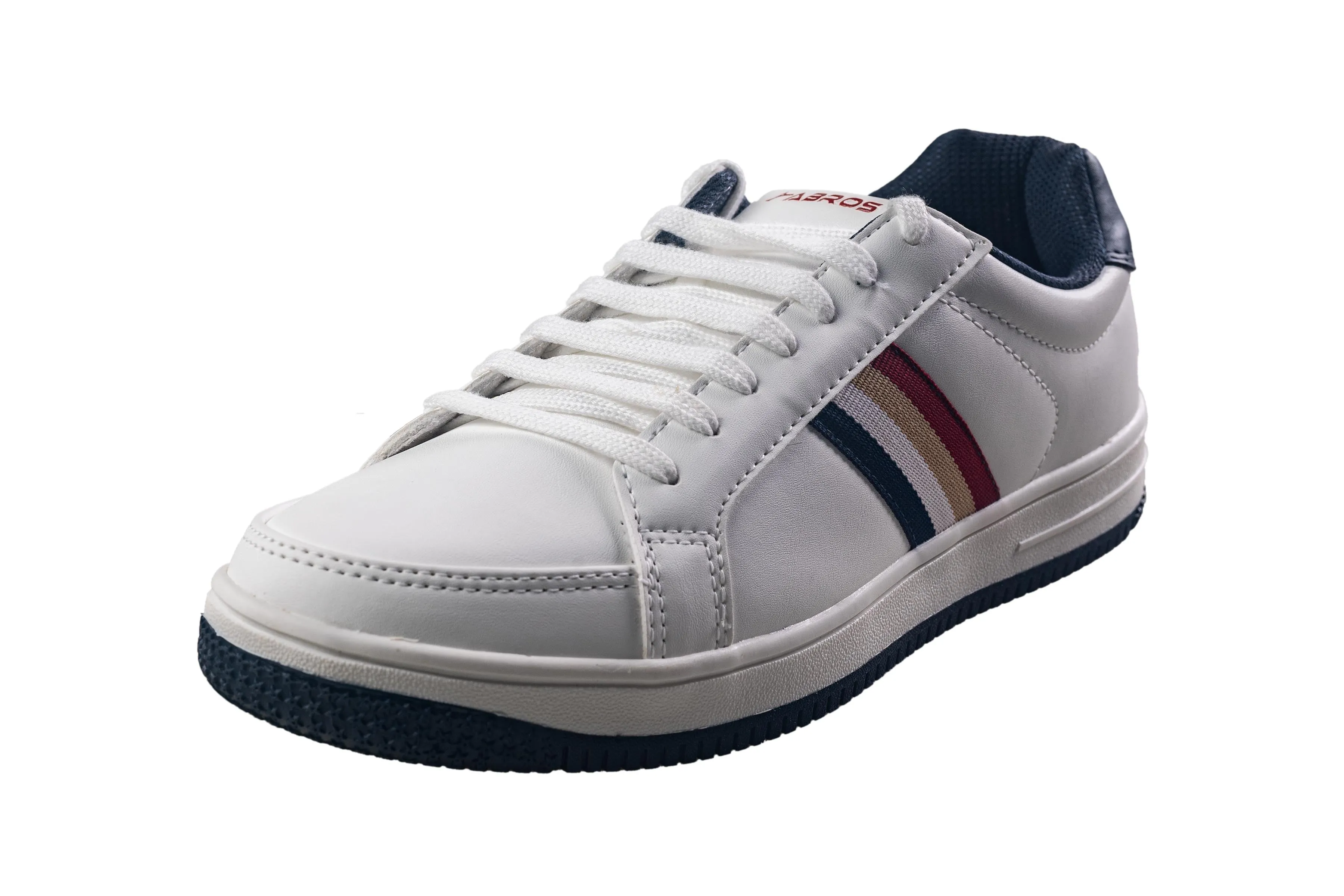 Abros Gents White / Navy Sports Shoe
