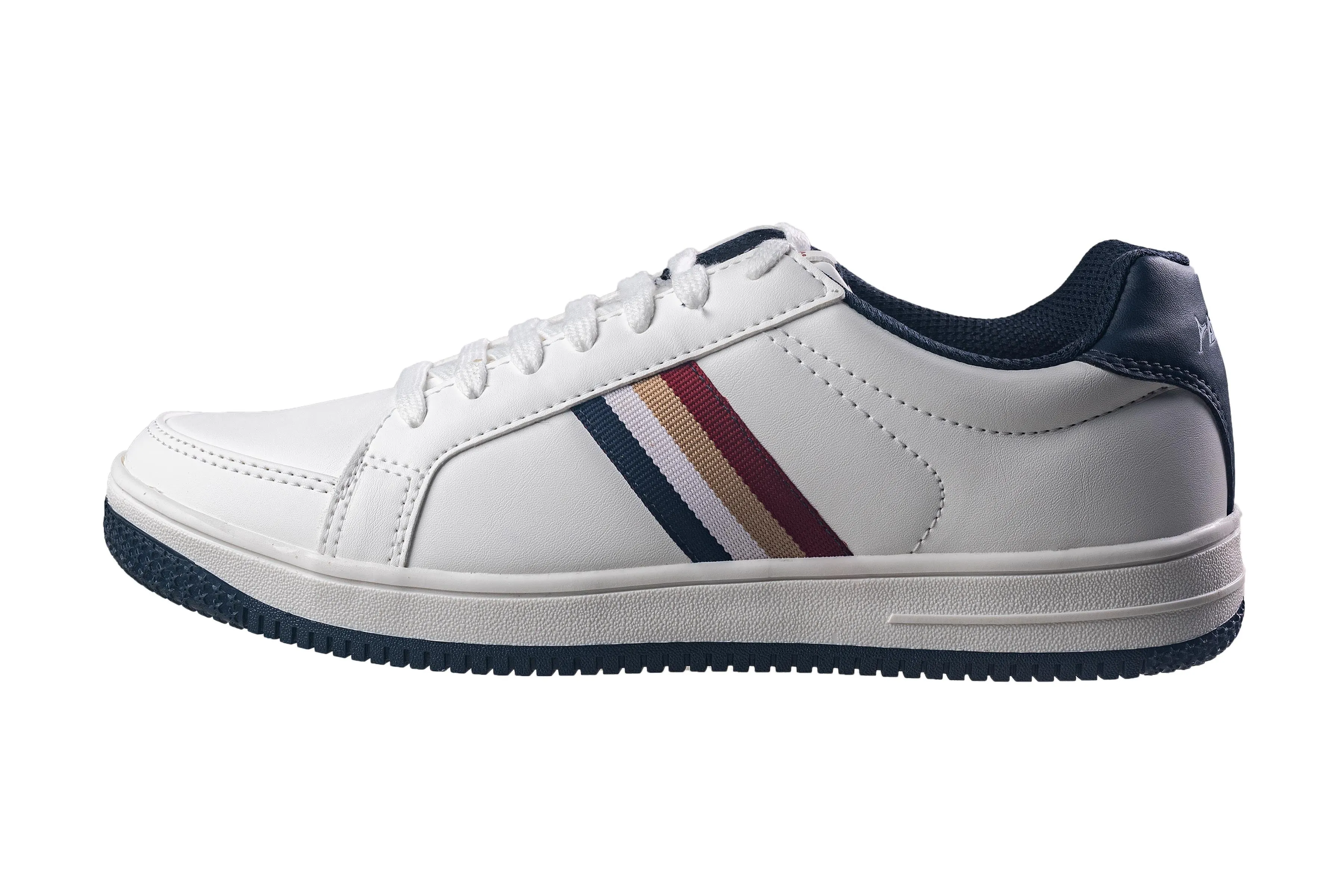 Abros Gents White / Navy Sports Shoe
