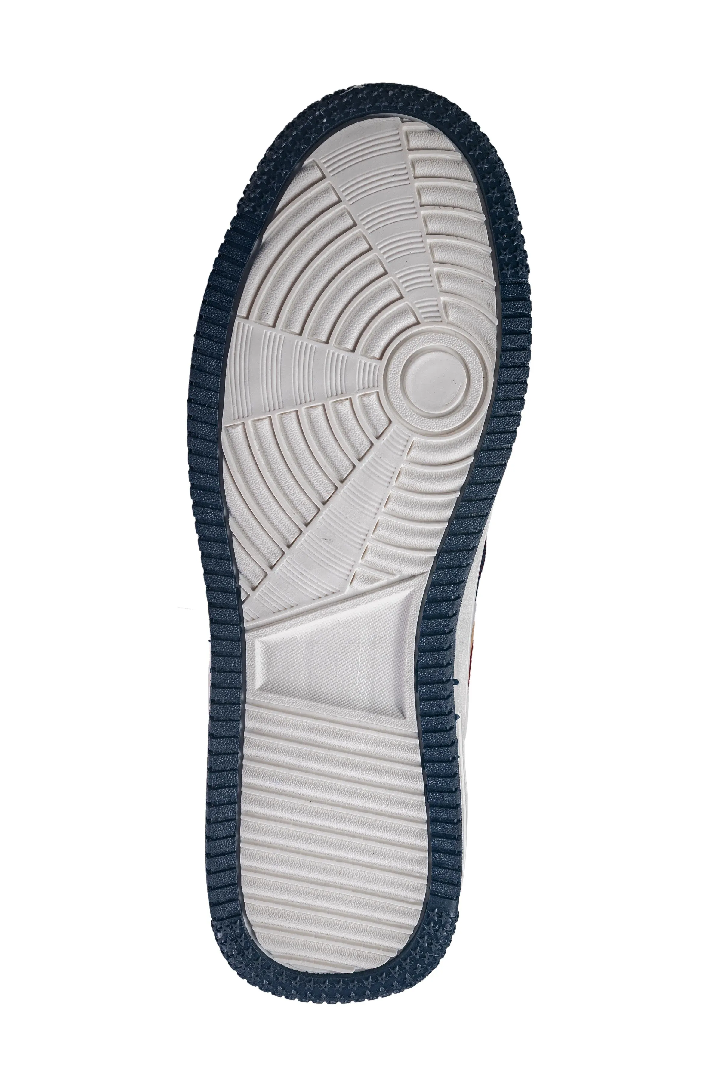Abros Gents White / Navy Sports Shoe