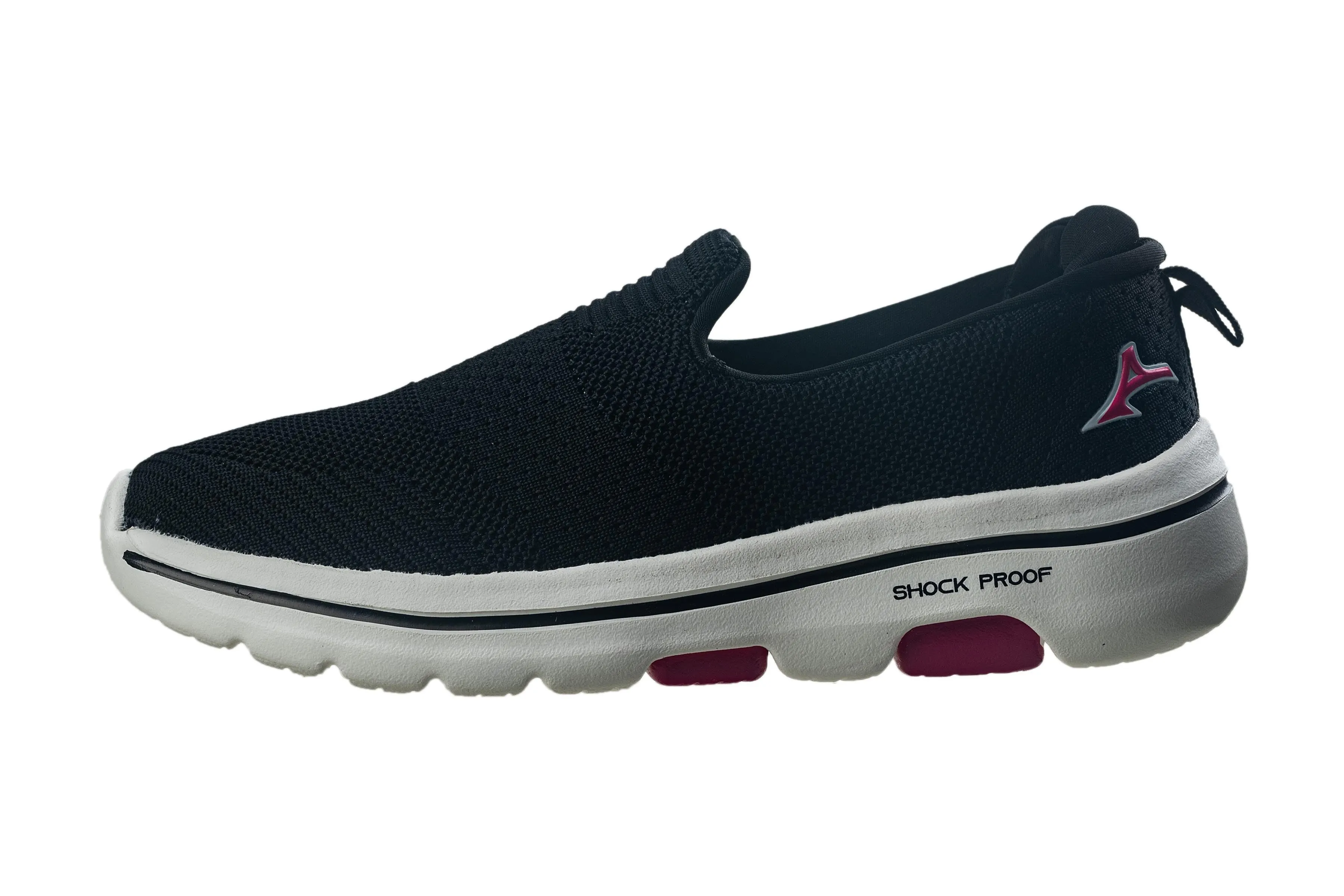 Abros Ladies Black / Pink Sports Shoe (Sports Assl 0119 A)