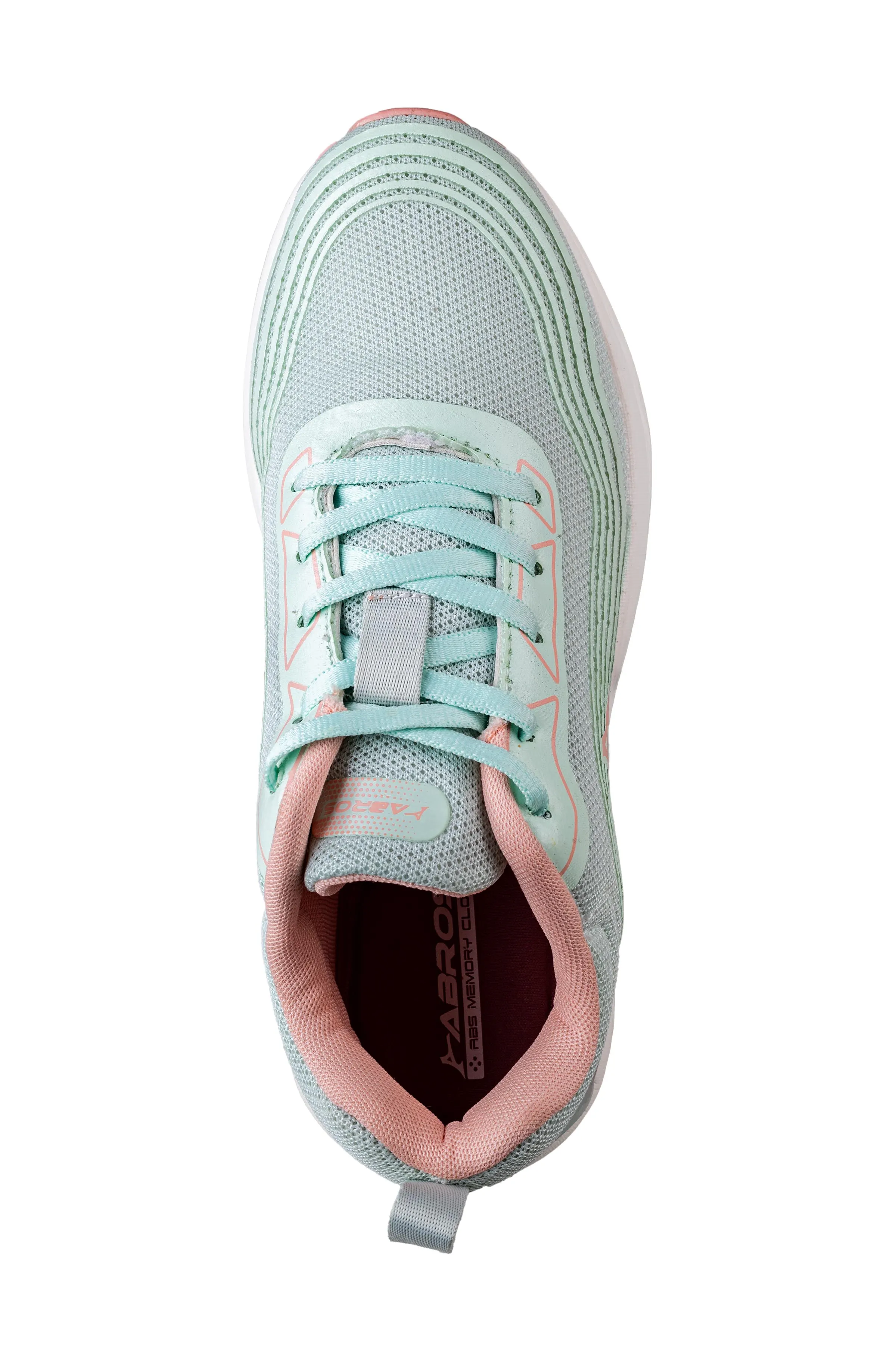 Abros Ladies Ice Green / Peach Sports Shoe