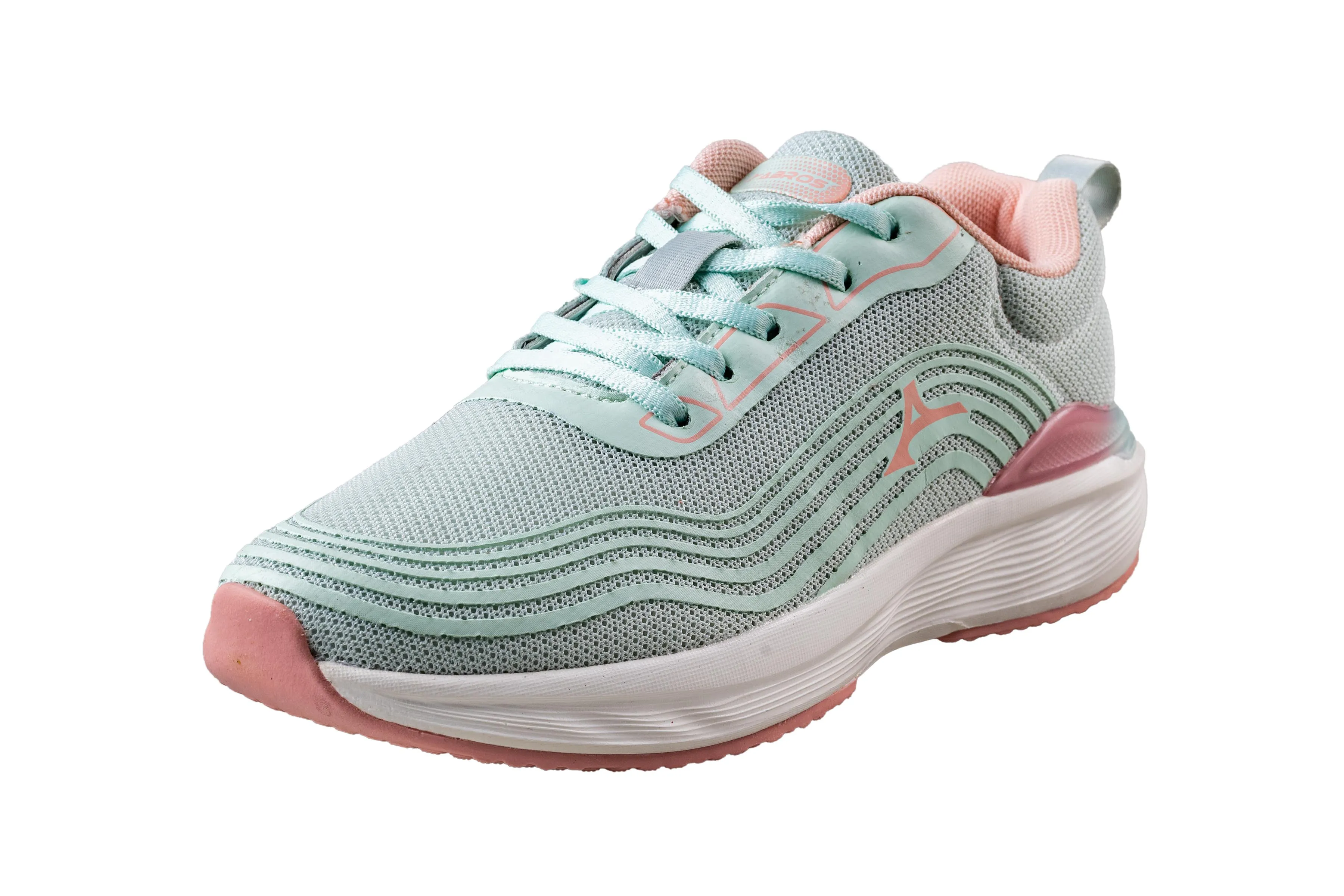 Abros Ladies Ice Green / Peach Sports Shoe