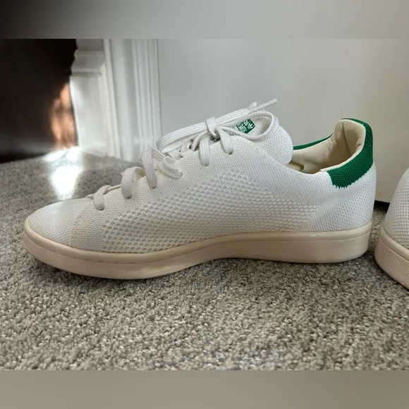 adidas Originals Stan Smith Primeknit White / Green Sneaker - Size M7.5/W9