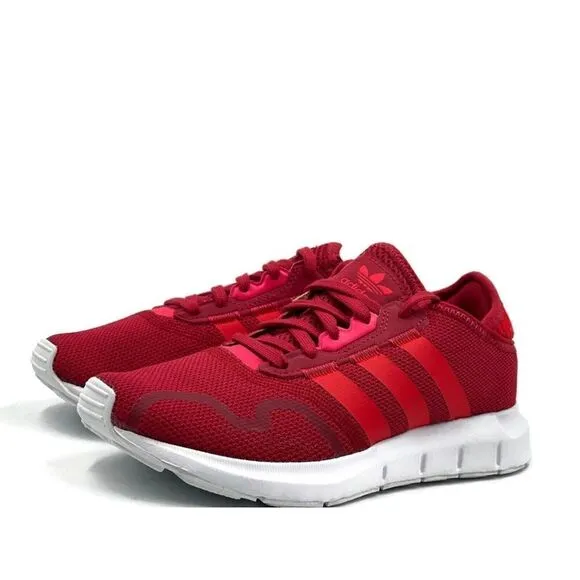 Adidas Swift Run Big Girl Casual Running Shoe Red White School Sneaker