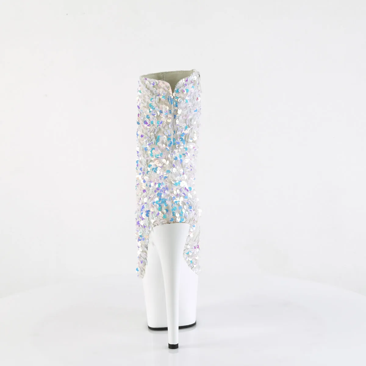 ADORE-1042SQ  White Multi Sequins/White
