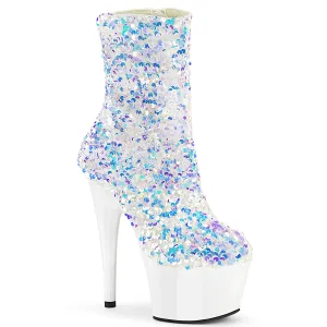 ADORE-1042SQ  White Multi Sequins/White