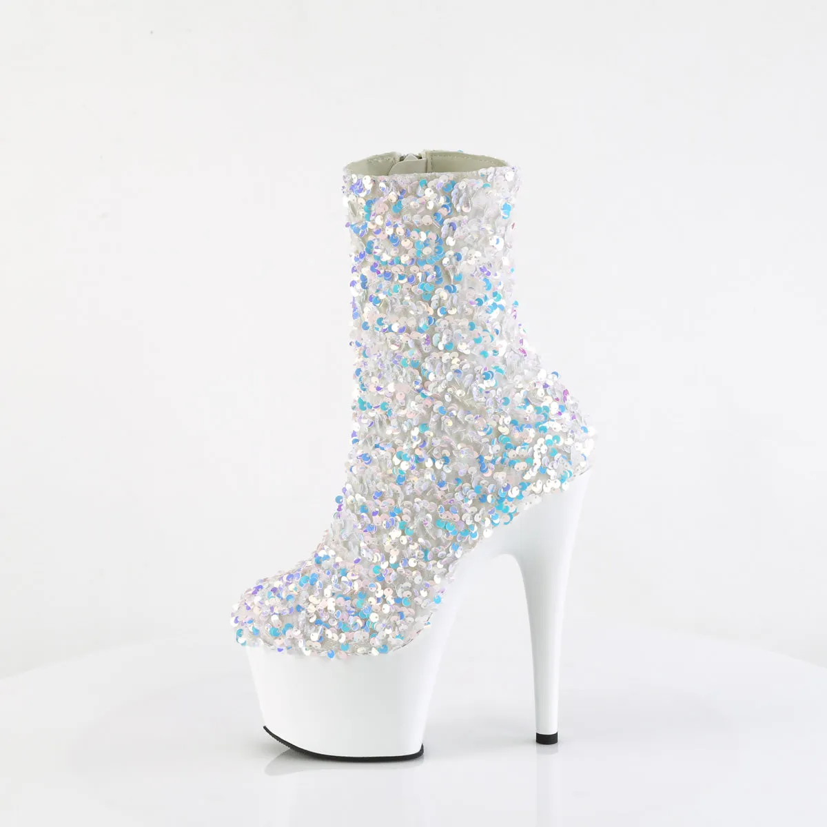 ADORE-1042SQ  White Multi Sequins/White
