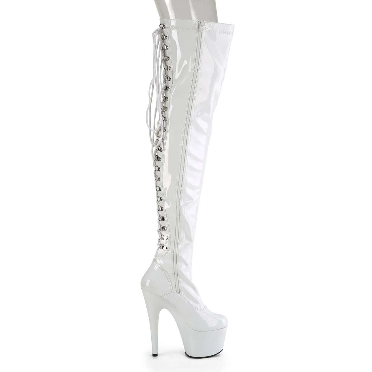 ADORE-3063  White Stretch Patent/White