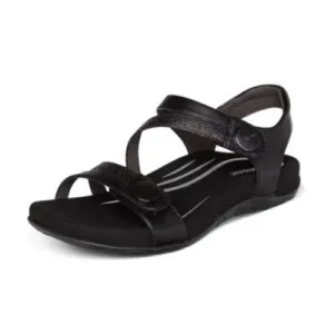 Aetrex Jess Black Women's Sandals