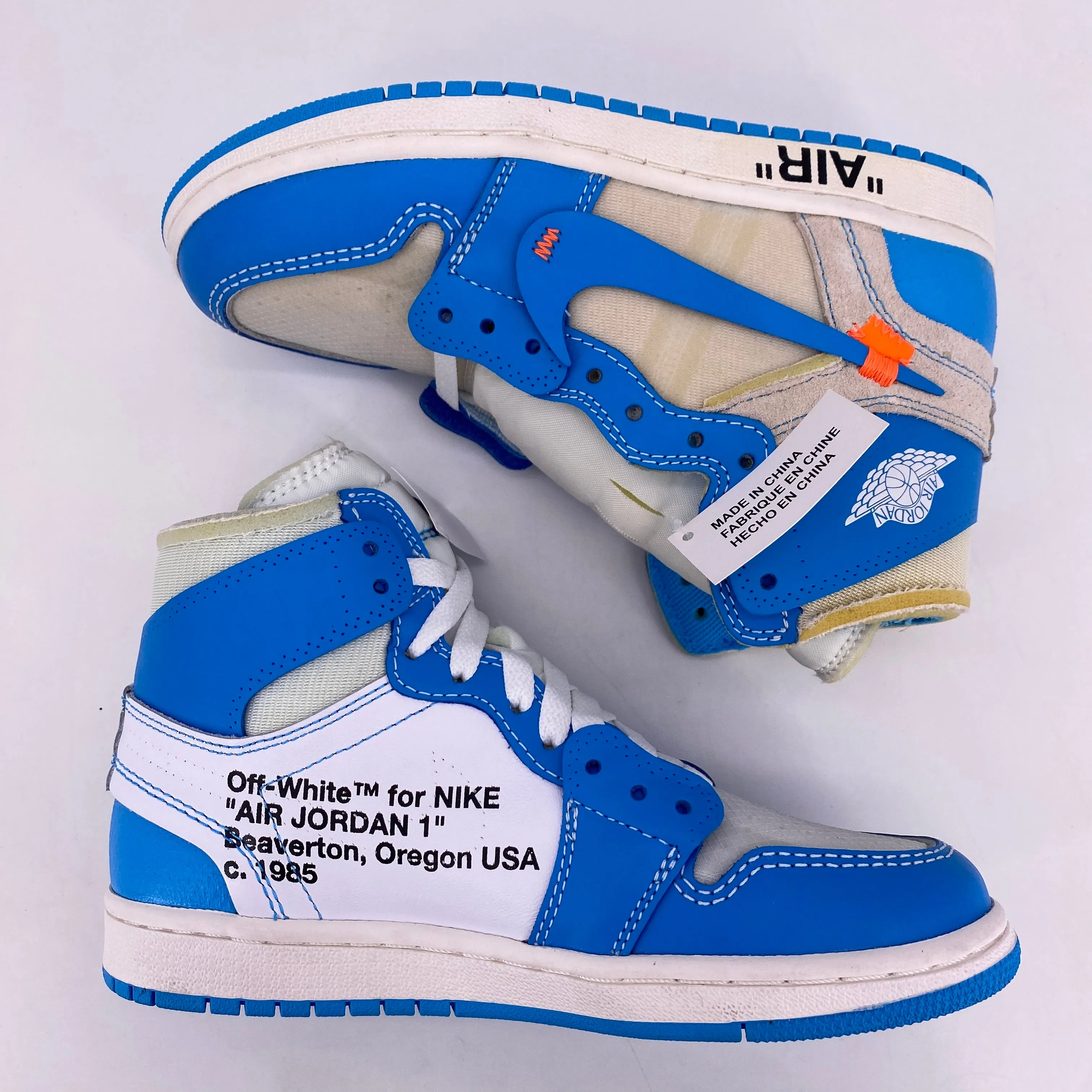 Air Jordan 1 Retro High OG "Off White Unc" 2018 New (Cond) Size 4.5