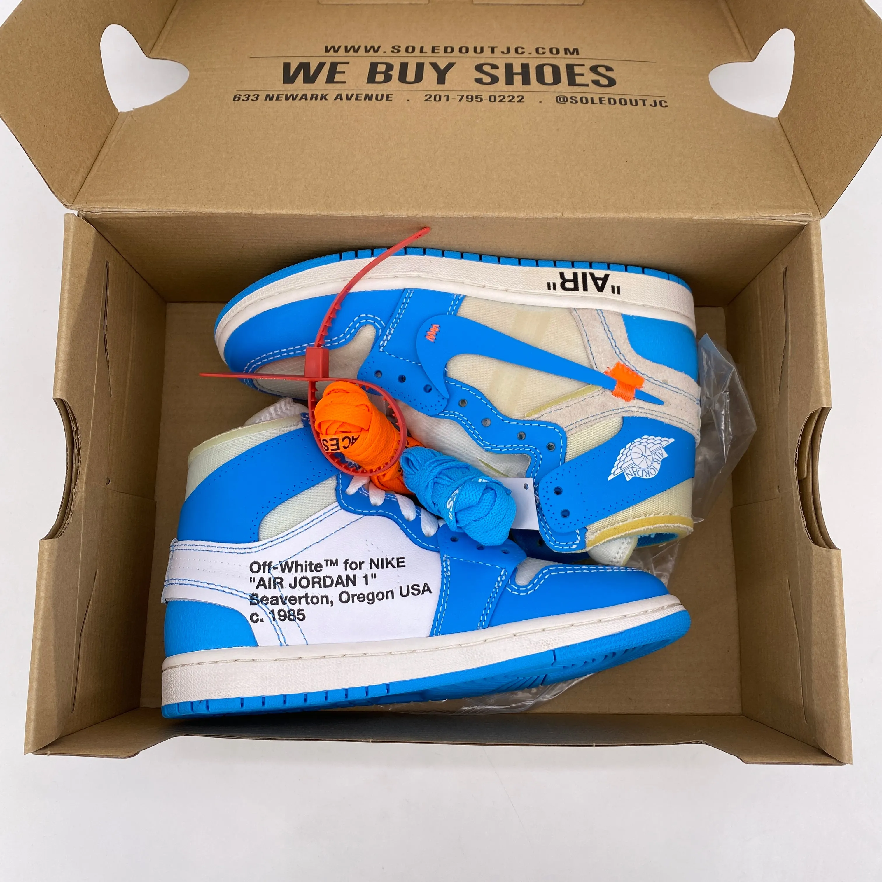 Air Jordan 1 Retro High OG "Off White Unc" 2018 New (Cond) Size 4.5