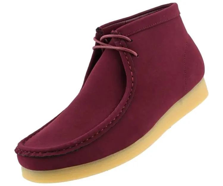 Amali Jason 2 Men's Burgundy Suede Limited Edition Ankle Boots