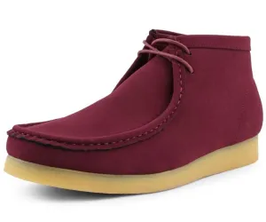 Amali Jason 2 Men's Burgundy Suede Limited Edition Ankle Boots