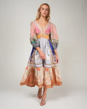 anneke lantern midi dress - spliced