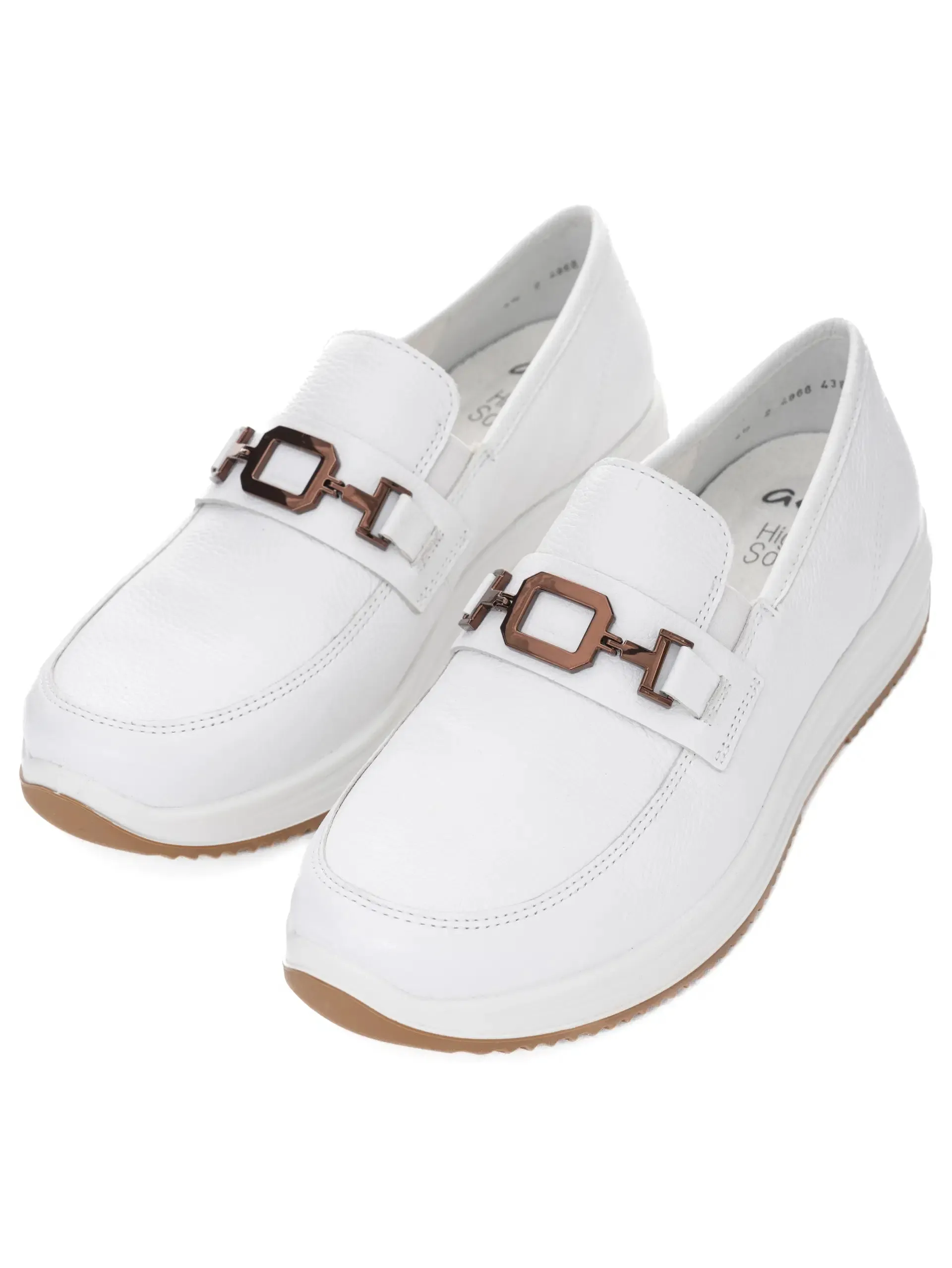 Ara - 25528 White Wedge Loafer