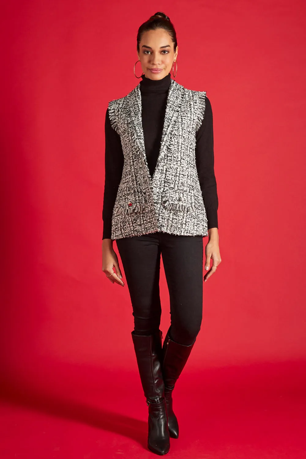 Ashen Sleeveless Jacket