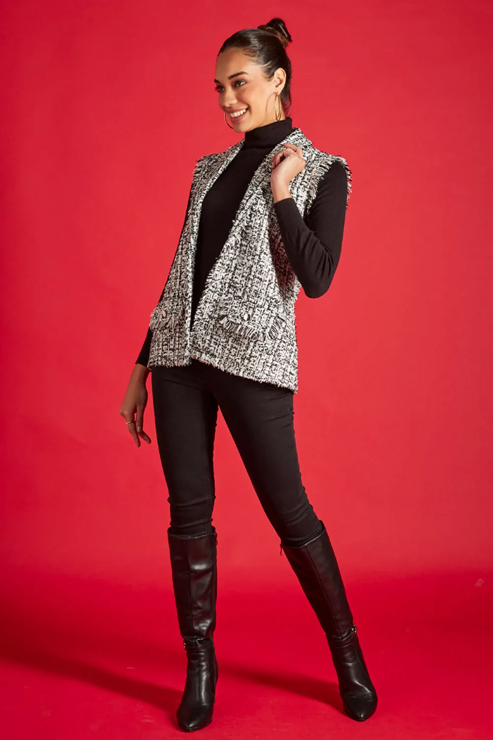 Ashen Sleeveless Jacket