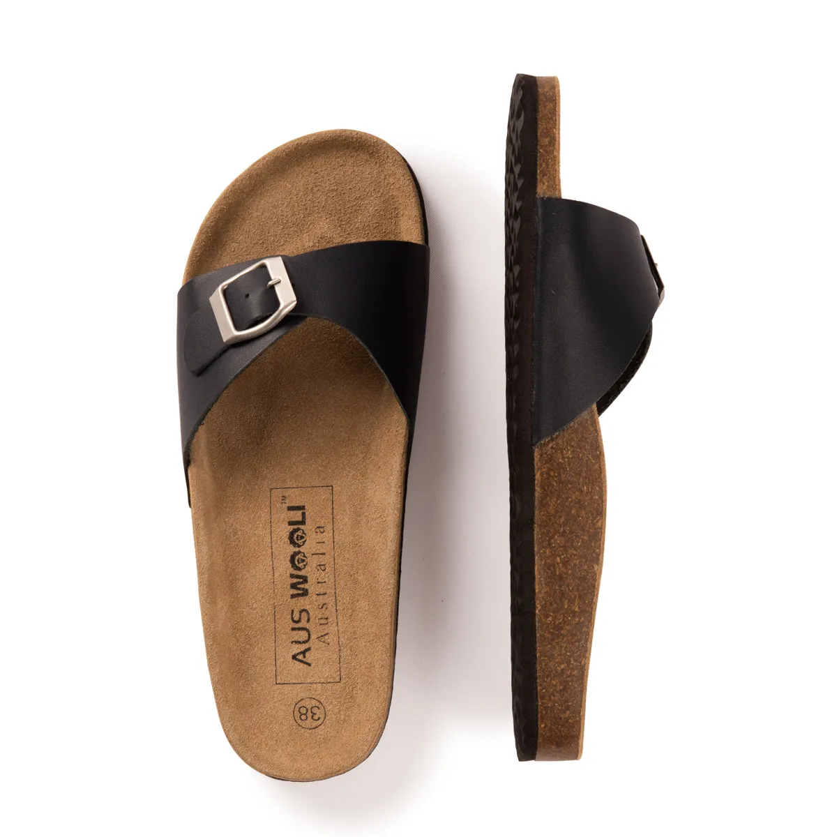AUS WOOLI AUSTRALIA UNISEX TOORAK SANDALS - NAVY
