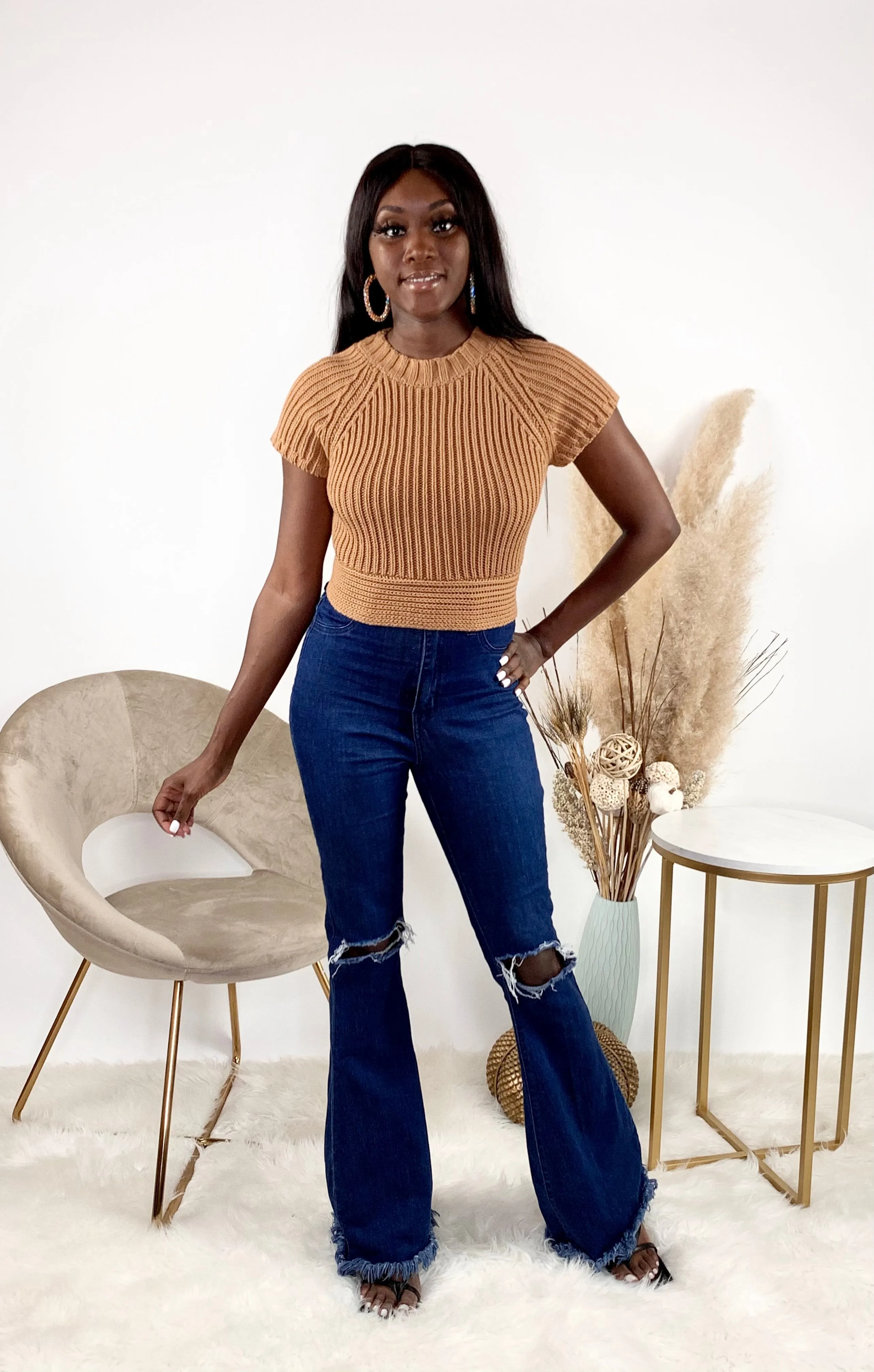 Backless Sweater | Coffee