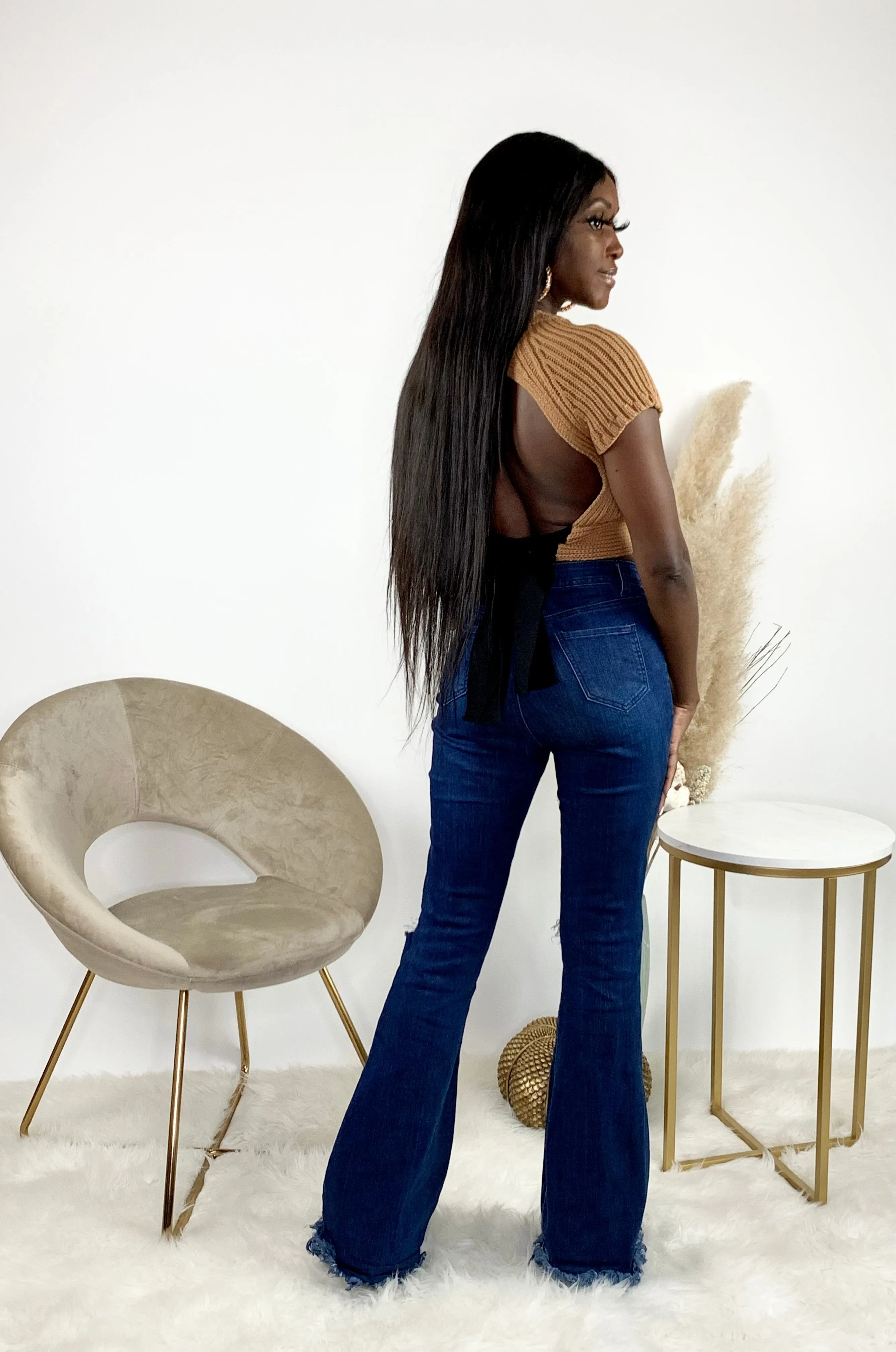 Backless Sweater | Coffee
