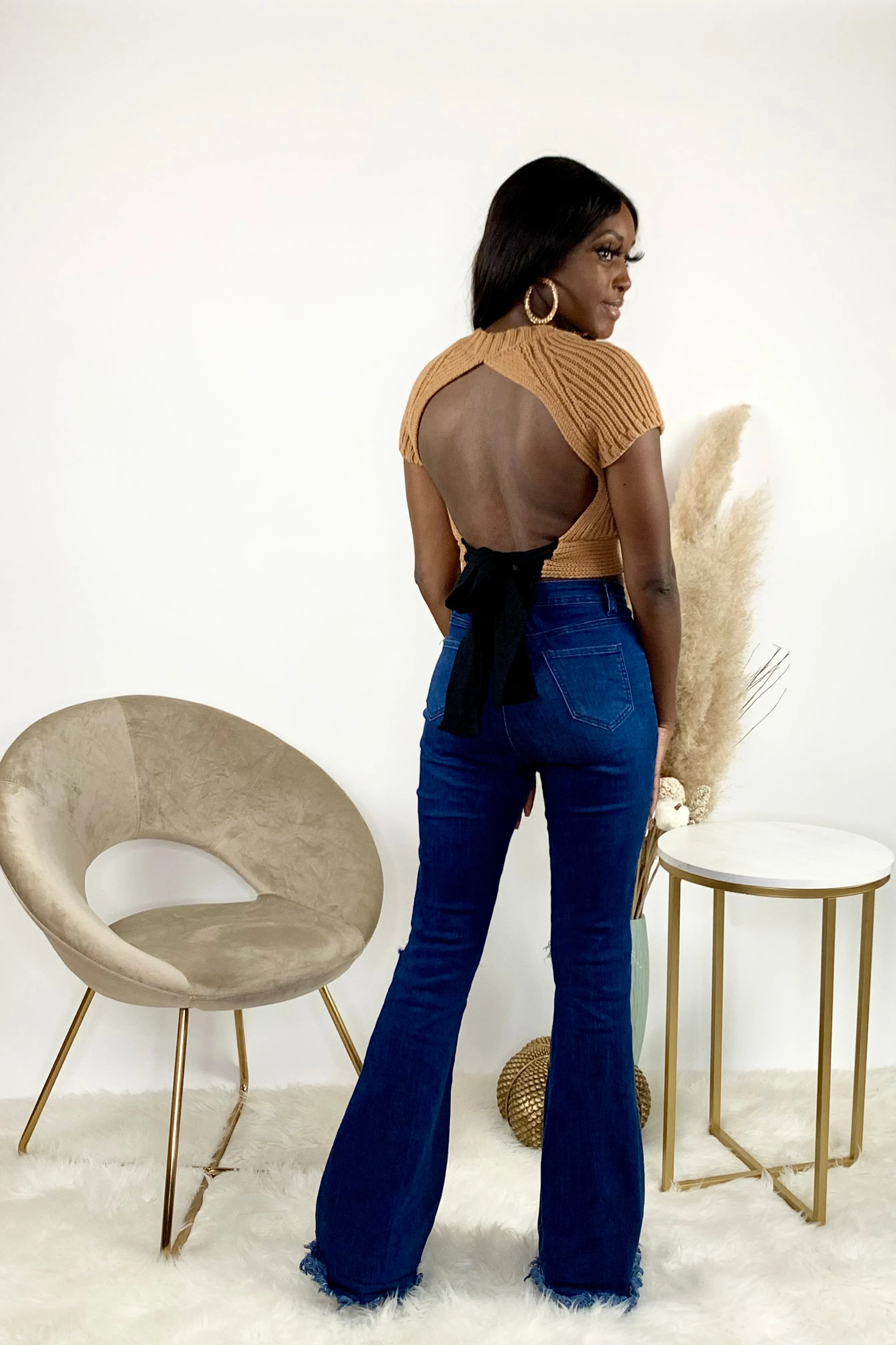 Backless Sweater | Coffee