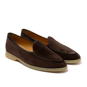 Baudoin & Lange x MJ: Stride-Loafer "Plain" aus Kalbsvelours - Handmade
