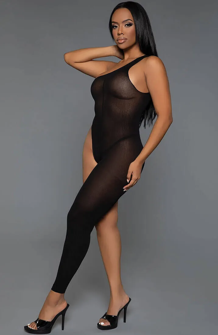 Black asymmetric bodystocking - Can't Get Enough