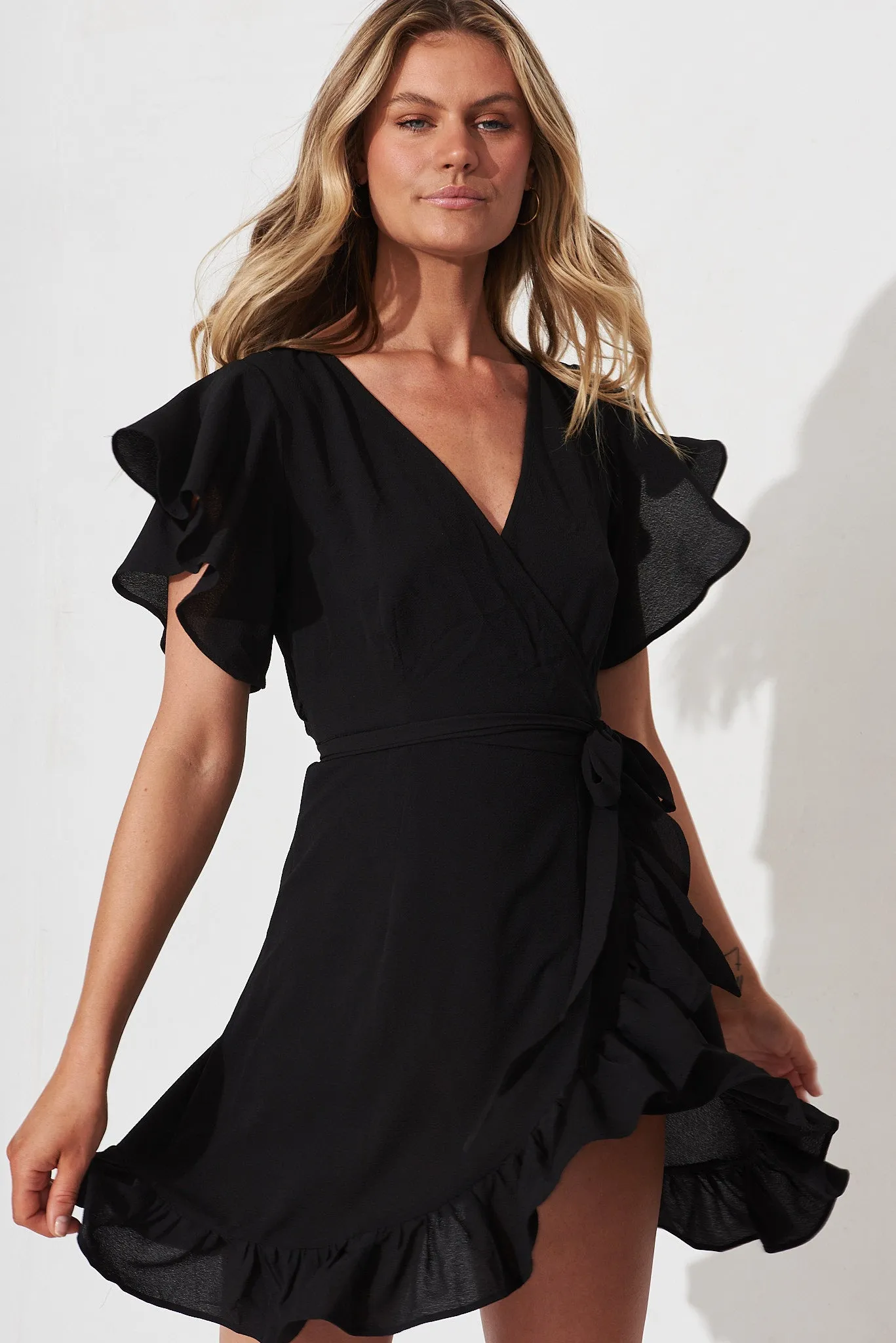 Black Wrap Dress - Pre Order Now